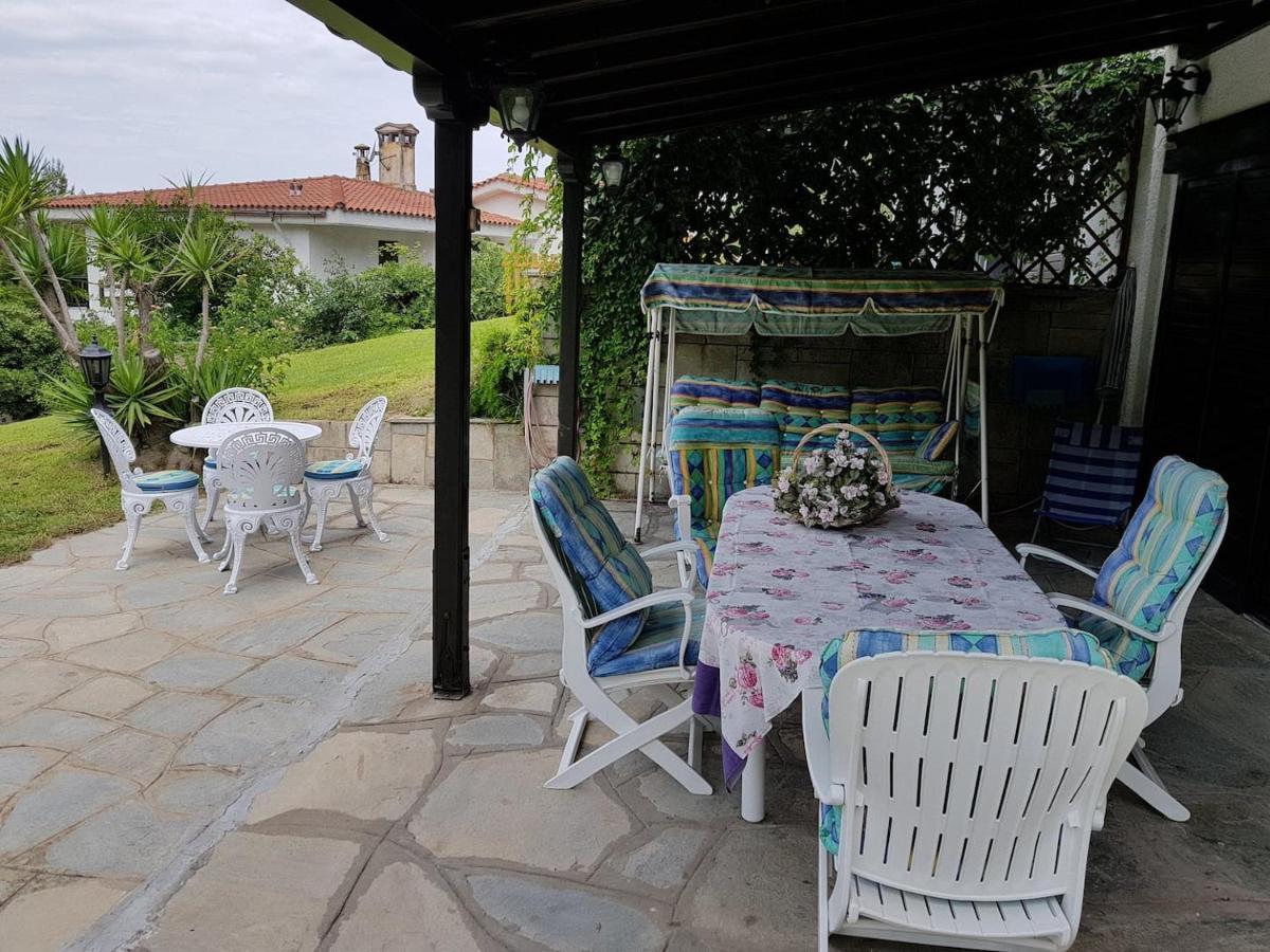 Beachfront Villa 100M From Sea For Up To 10 Guests Siviri Esterno foto