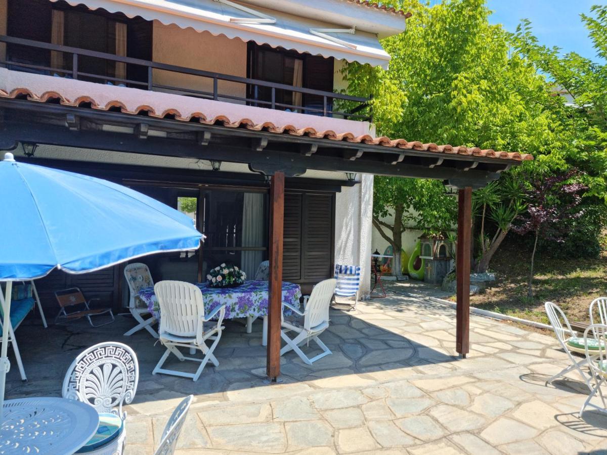 Beachfront Villa 100M From Sea For Up To 10 Guests Siviri Esterno foto