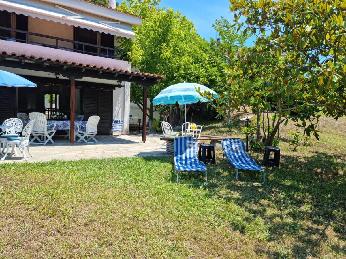 Beachfront Villa 100M From Sea For Up To 10 Guests Siviri Esterno foto